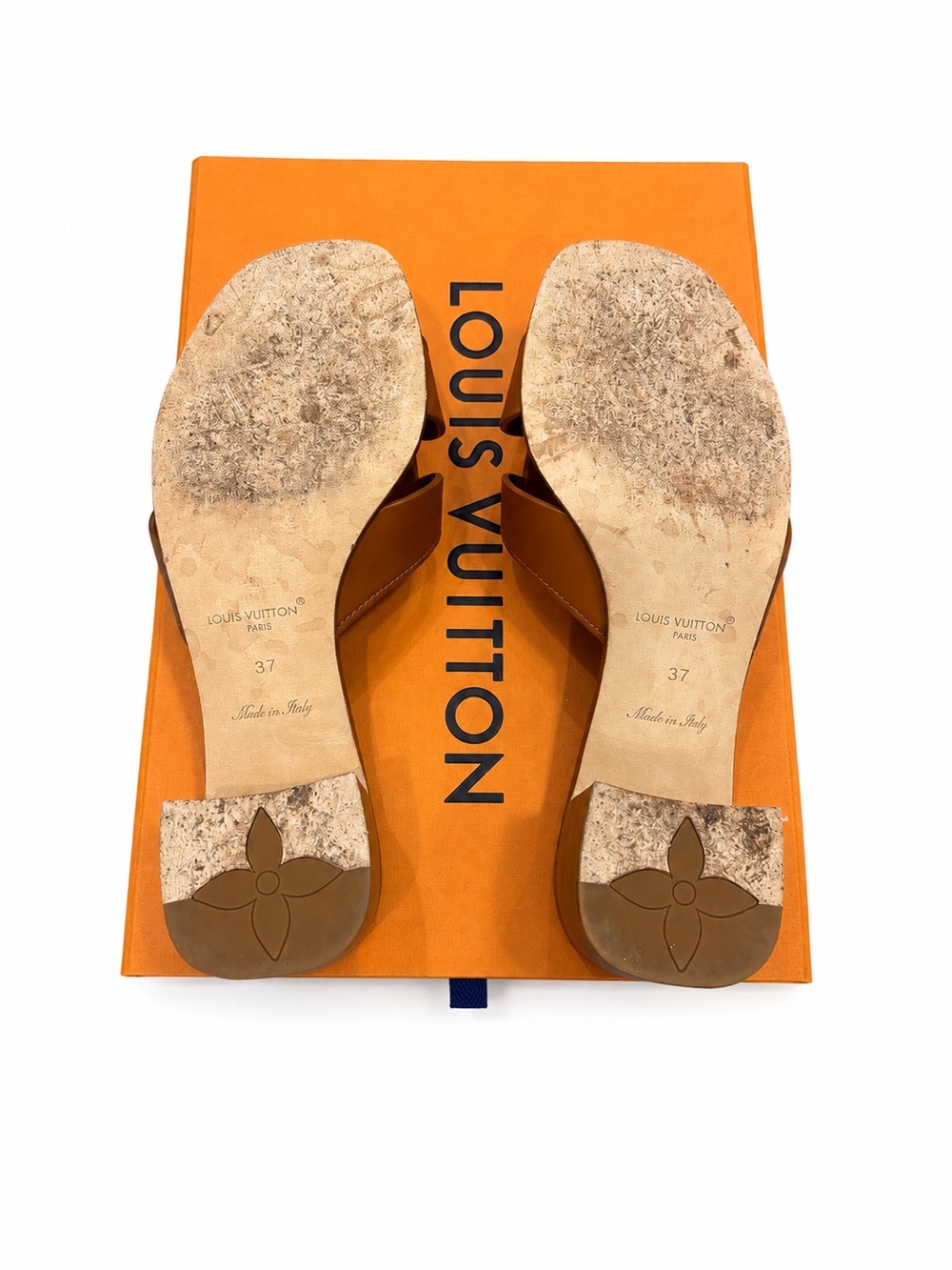 Louis Vuitton Cognac Isola Mules - Picture 3 of 4